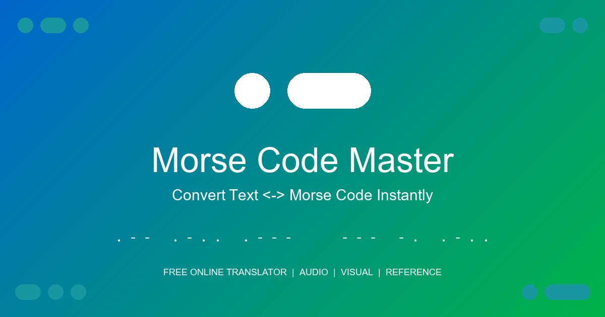 Morse Code Master: Your Gateway to the Digital Language of History